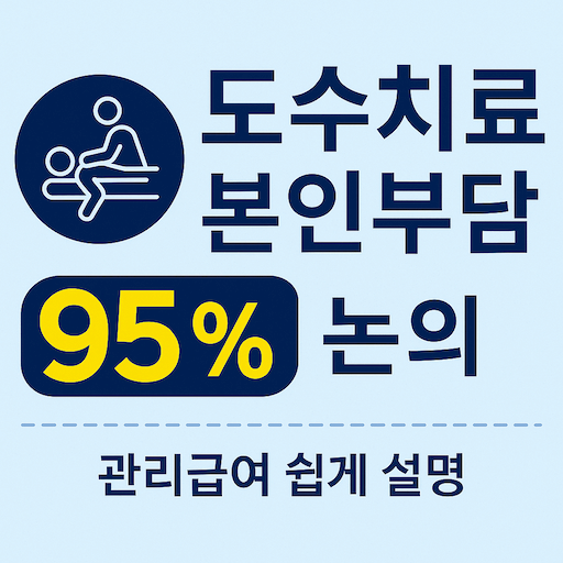 도수치료 본인부담 95% 논의를 설명하는 인포그래픽 썸네일 이미지